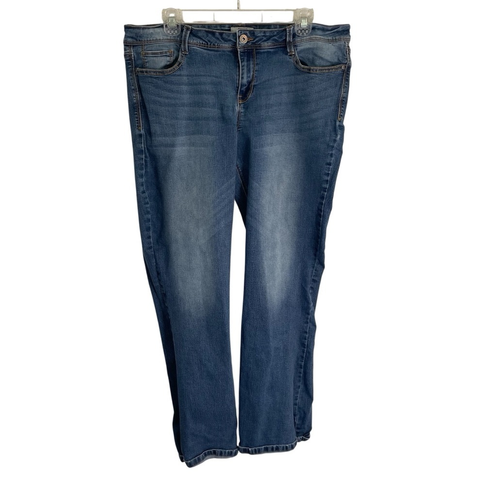 LEI Women's Straight Leg Blue Jeans Size 17 juniors y2k retro western
